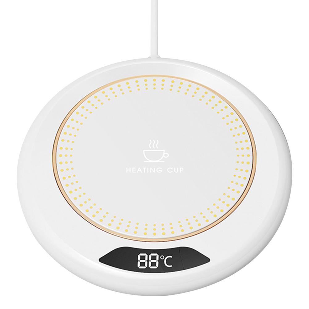 Thermostat Coaster Coffee Mug Warmer 3 Temperature Setting Heating Plate Auto Shut Off Portable Cup Warmer for Travel Office Use