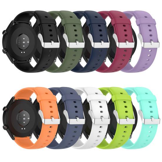 Ремешок для часов 22 мм силиконовый для смарт-часов водонепроницаемый мягкий браслет на запястье замена для Realme