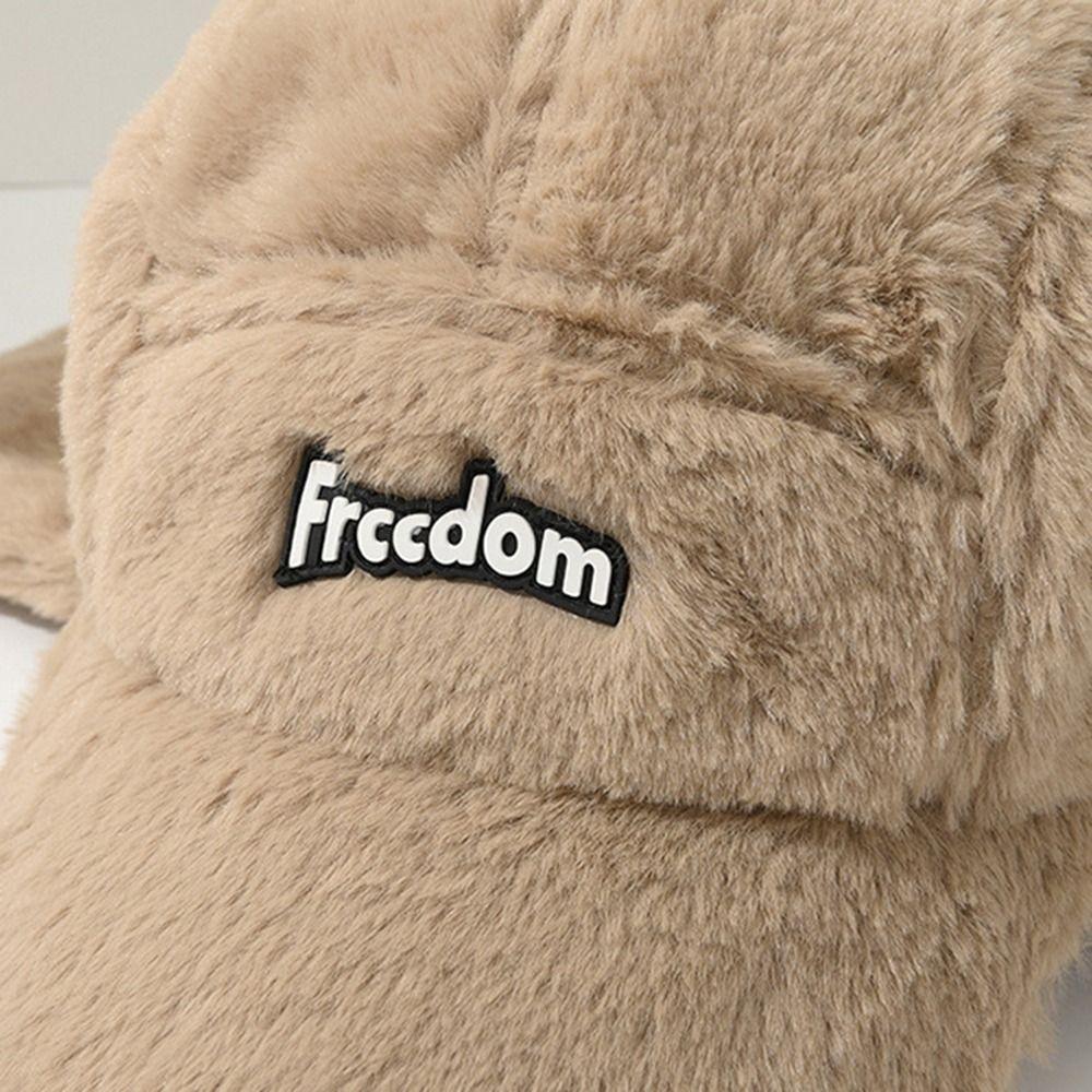 Ветрозащитная Теплая Плюшевая Шапка Защита Ушей Плюшевая Бейсболка Модные Шапки-Боне Женские Девичьи