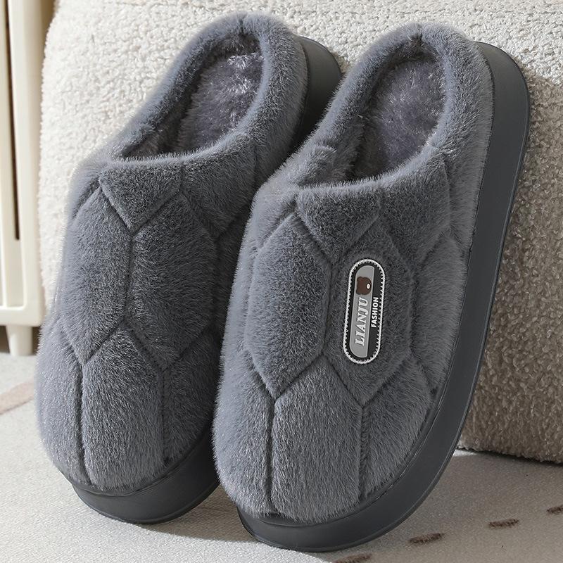 Cotton Slippers Large Size 2025 Winter Cotton Mop Warm Wool Slippers Thick Bottom Plush Slippers 45 46 47 48