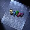 1sheet Evil Pumpkin Hollow Grid Nails Stencils Decals Self-Adhesive Halloween Nail Stickers 8*10cm Nail Stencils Guide Tools D$1
