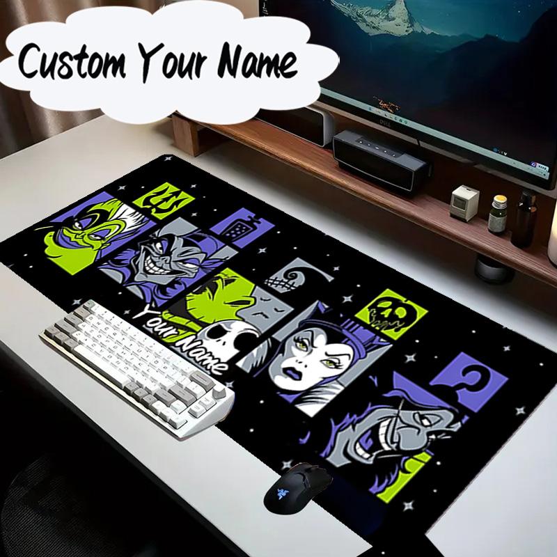 Custom Name Mouse pad Evil Queens Collage Mouse Pad Desk Mat, Non-Slip Rubber Backer Pad For Computer Notebook Gaming Mouse Pad Birthday Gift