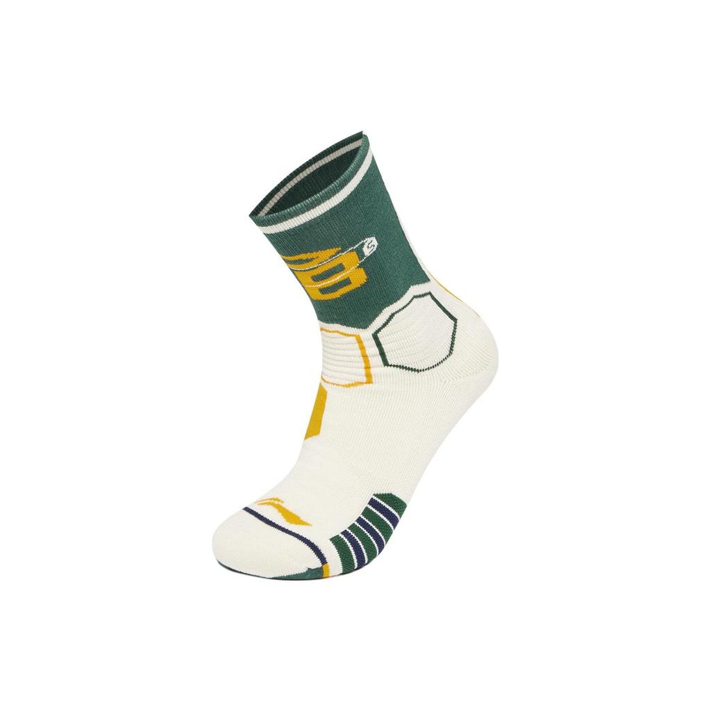 Мужские носки Li Ning Badfive, 1 пара, темно-дворцово-зеленые, AWLT053-11