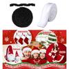 White Furry Belt Craft Do It Yourself Perfect for Holiday Season Fashion Lover