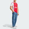 Adidas Футбольная майка Ajax Amsterdam 23/24 Home с буквенным принтом и цветными блоками, с коротким рукавом, мужские топы, темно-красные HZ7725