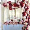 Balloon Garland Kit - FITMOON - Burgundy Pink Balloon Arch - 55 Balloons - Non-Toxic Latex - Birthday