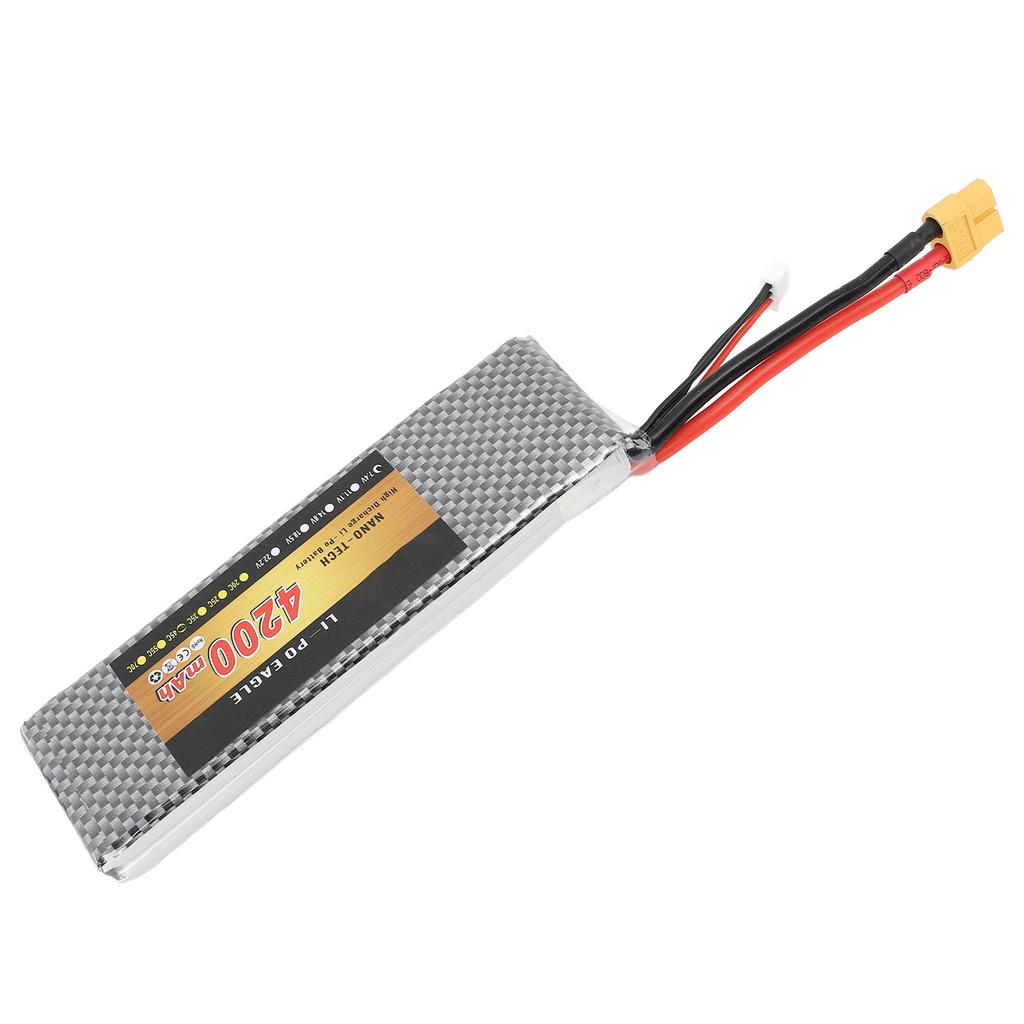 7.4V 2S 4200mAh 45C литиевая батарея XT60 Plug RC батарея для самолета вертолета квадрокоптера дрона