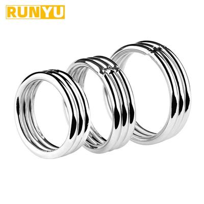 Маленький большой мужской шарик для мошонки, носилки, металлический замок для пениса, кольцо на член, связывание, удерживающее задержку эякуляции, БДСМ, секс-игрушка для мужчин