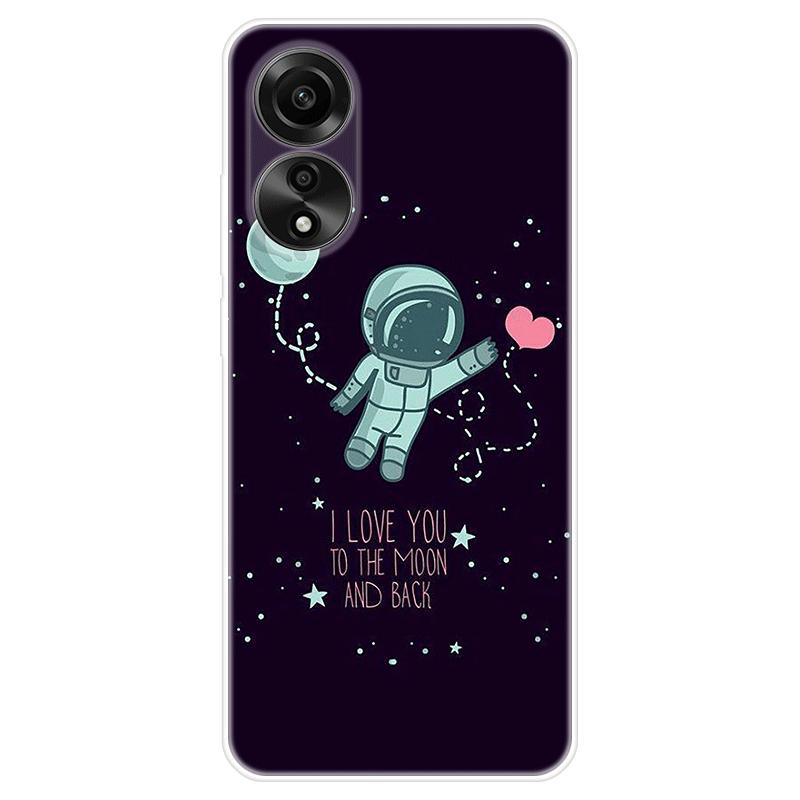 Для OPPO A58 A 58 4G чехол Мягкая силиконовая задняя крышка Мультяшный чехол для телефона Разнообразие