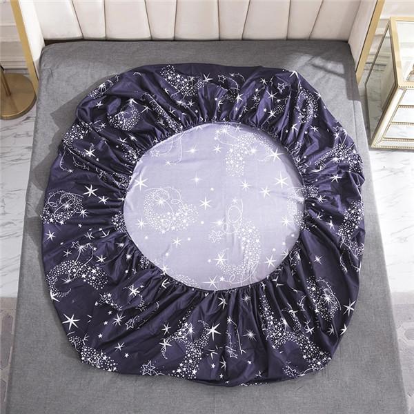 Bedding Fitted Sheet Bed Mattress Cover Printing Mattress Pad Protector Printed Bed Sheet with Elastic 140/160/180/200cm