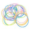 100pcs Gummy Rubbe Silicone Gel Bracelets Elastic Wristband Bracelet  For Girls Women