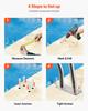 VEVOR Pool Rail, 78.8 x 55.8 cm Pool Handrail, 100kg Load Capacity Heavy Duty 304 Stainless Steel Swimming Handrail, Detachable Nonslip Sleeve