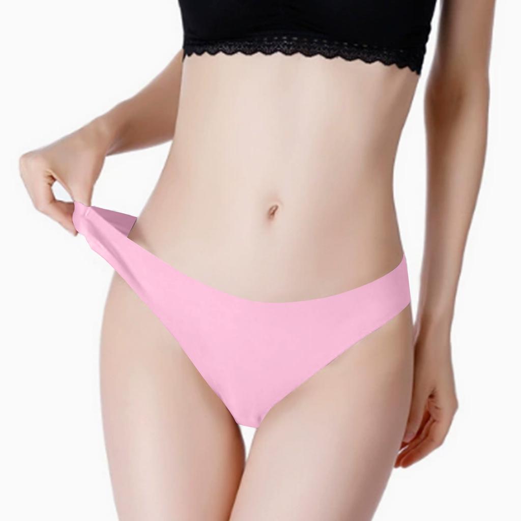 Women's Solid Color Sexy And Comfortable Seamless Thong Panties