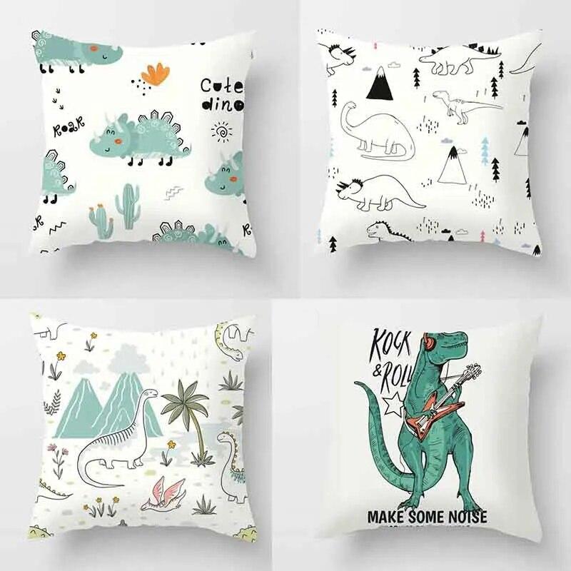 Office Dinosaur Sofa Pillowcase Cushion Cover Pillowcase Cushion Cover Sofa Bed Home Decoration Living Room Car