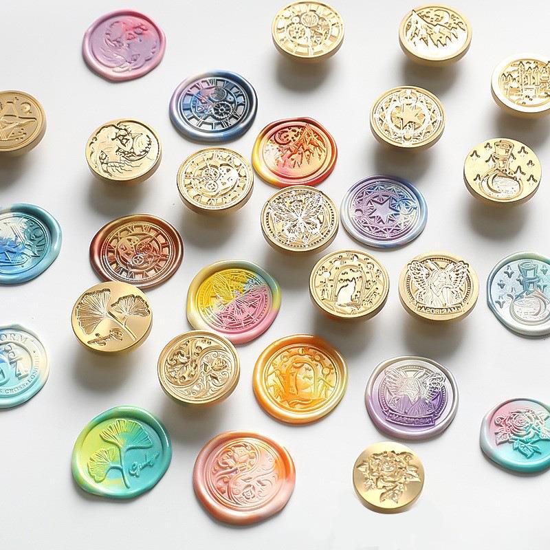 Гравированные латунные штампы головки огнестойкие штампы набор восковых зерен