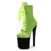 Fashion Top Sale 20CM Corduroy Surface Platform Women Shoes High Heeled shoesCustom Colors Boots Erotic Lap Pole Dancing Ankle Boots