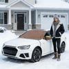 Чехол от снега и пыли на лобовое стекло автомобиля из ПУ-кожи, ветрозащитный, водонепроницаемый, автомобильные аксессуары, чехол от снега и льда на лобовое стекло для седанов