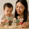 Wooden Toddlers Stacking Blocks Toy Puzzle Montessori Educational Toy  Hand-eye Coordination