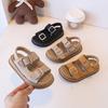 Девочки Boken сандалии 2025 лето новая детская обувь мальчики мягкая подошва открытый носок детский сад малыш пляжная обувь