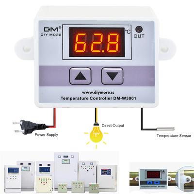 W3001 W3002 Светодиодный цифровой контроль температуры Микрокомпьютерный термостат Переключатель Термометр Новый Терморегулятор 12/24/110В/220В