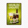 Майк Бельгийское пиво La Mc Вишневое Chouffe Bok Soleil Металлическая жестяная табличка Настенный плакат Железная живопись Декор паба S СМ