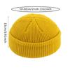 Knitted Beanie Hat Unisex Cap Fashion Hip-hop Cuffed Short Cap Bonnet Warm Ribbed Fisherman Hat