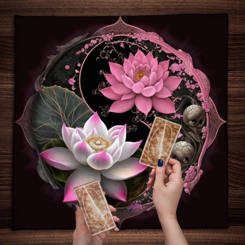 Скатерть для гаданий Цветок Тайцзи Астрология Таро Скатерть для алтарей