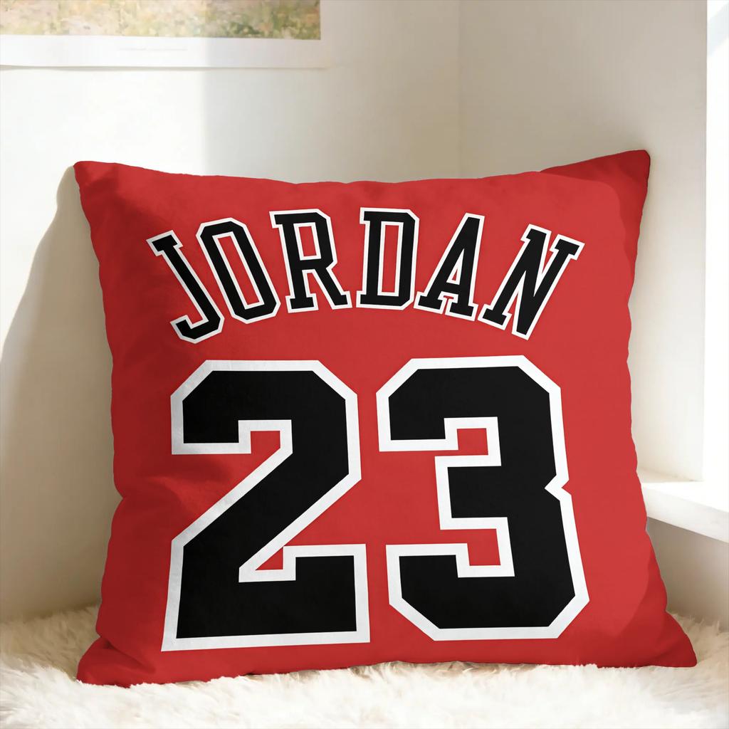 Basketball Michael JJordan Pillow Case Square Pillow Cover For Living Room Sofa Cute Funny Pillowcases
