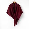 Lazy Elegant Celebrity Shawl Knitted Triangular Scarf Women's Autumn and Winter Neck Protection Warm Scarf Solid Color Shawl Air-conditioned Room