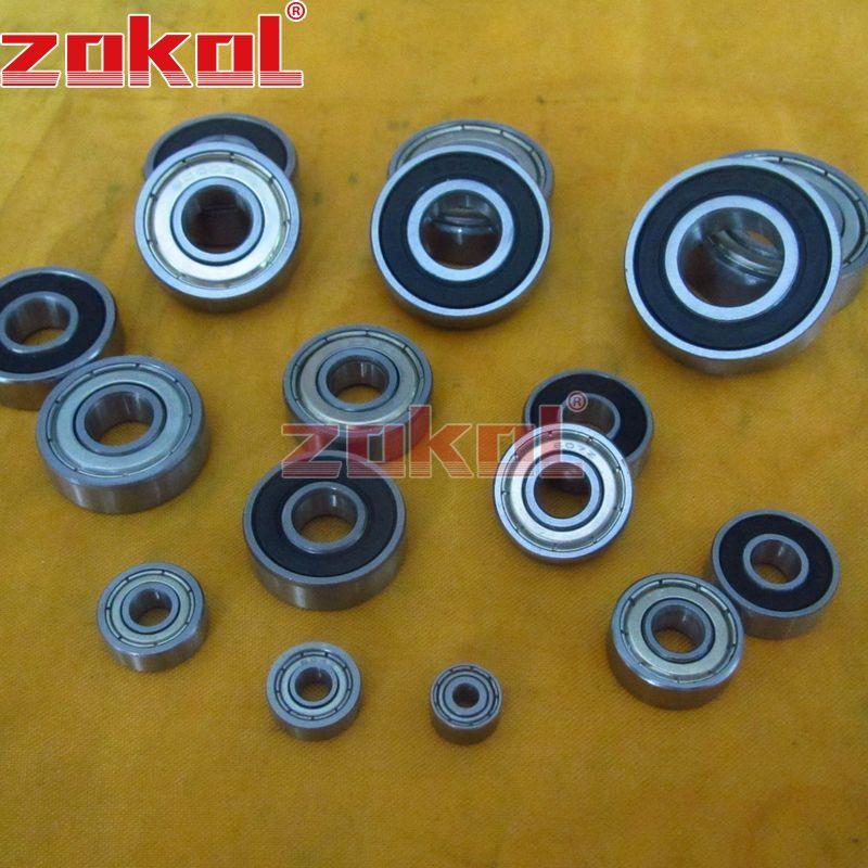 ZOKOL 10/200PCS Small Deep Groove Ball Bearing 603ZZ 604zz 605ZZ 606zz 607ZZ 608ZZ 609ZZ 604-24S 605-2RS 606RS 608-2RS 609RS