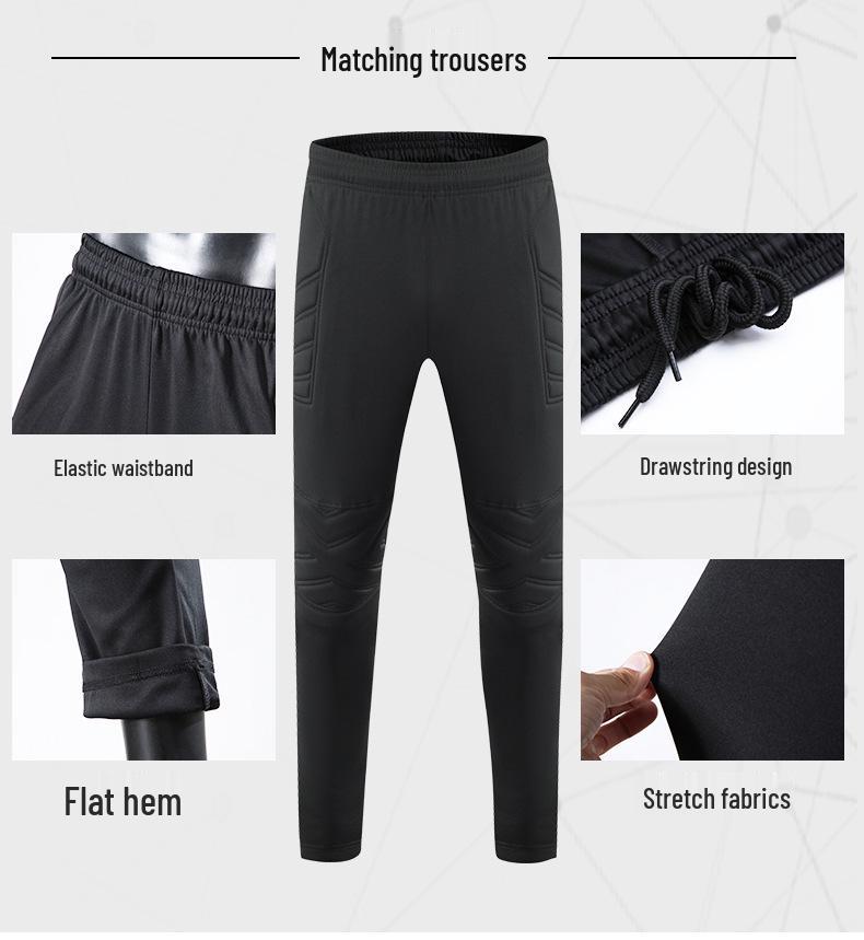 Мужская вратарская тренировочная и игровая футбольная форма с длинным рукавом