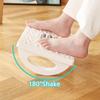Home/Office Footrest Under Desk Foot Stool Anti-Crossed Legs Semi-Circular Rocking Anti-Slip Massage Roller Footrest