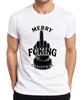 Merry Fucking Christmas Middle Finger Sarcastic Christmas Cheeky Unisexs TShirt