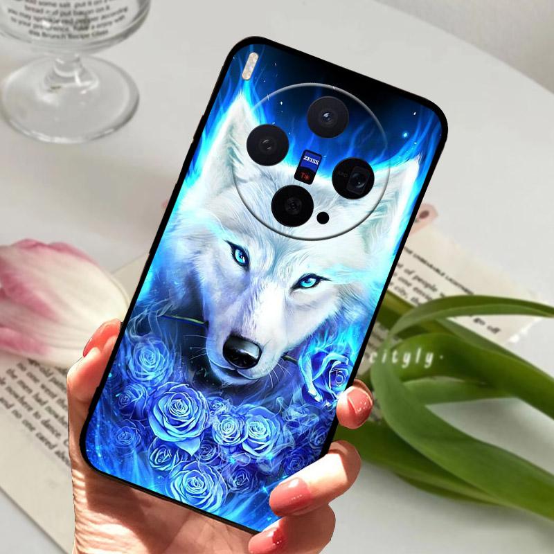 Чехол для Vivo X300 Крутой Рисунок Животных Лев Волк Чехол Для Телефона VIVOX300 V2509A Защита Камеры Fundas Противоударный