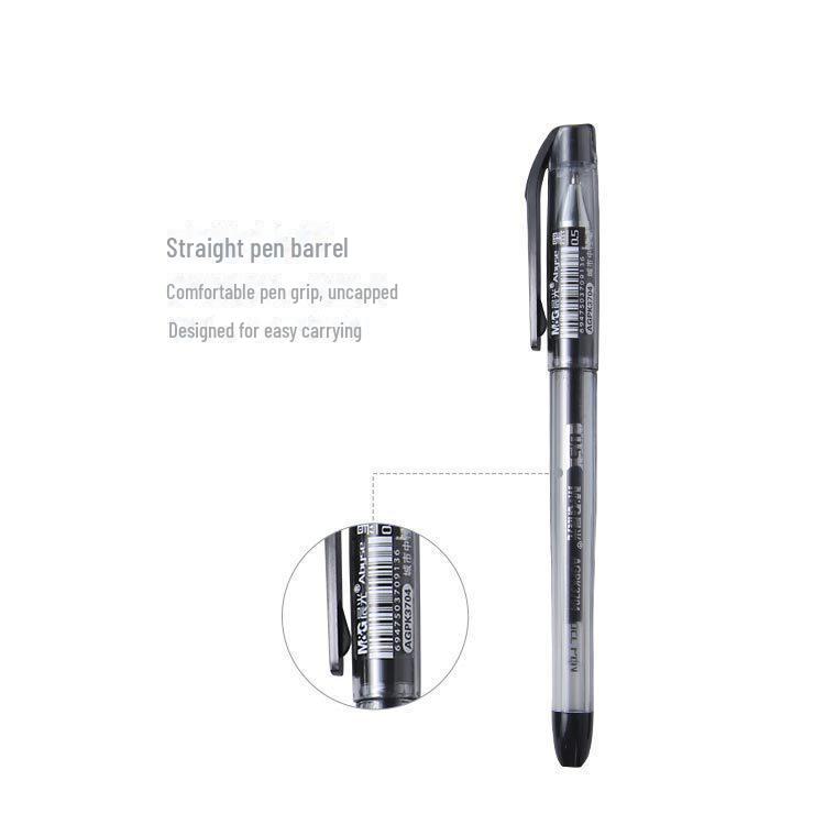 Ручка-пуля Morning Light K3704 черного цвета 0,5 мм для студентов и офисного использования