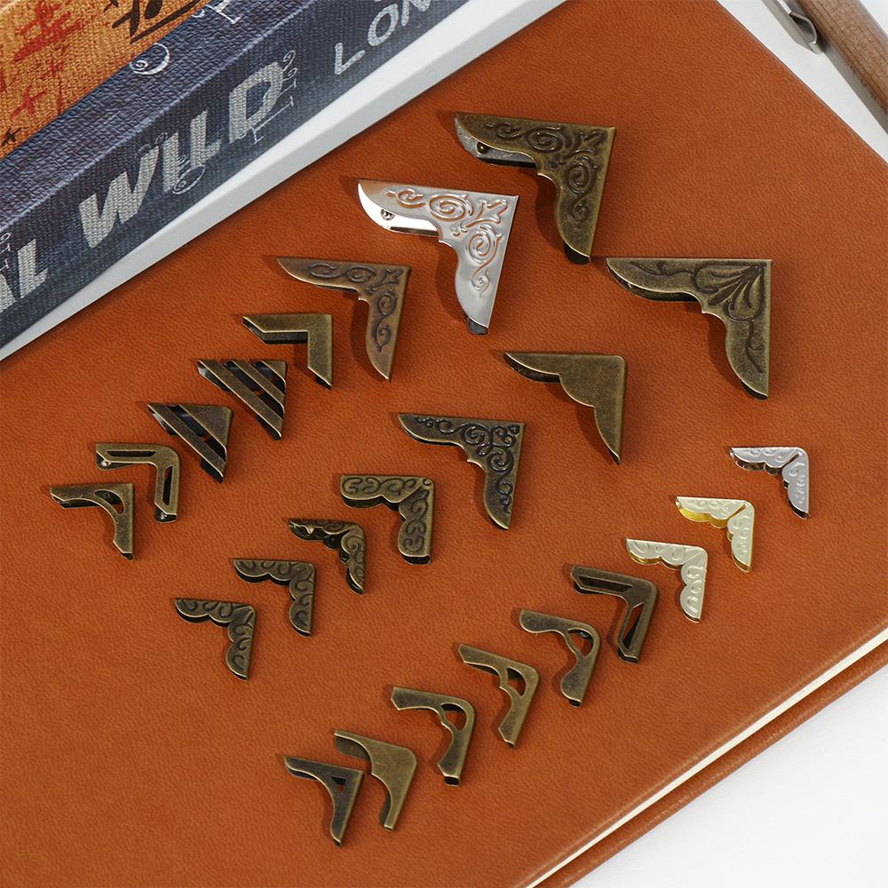 Поделки Украшение книг Меню Защитные уголки для книг Аксессуары для скрапбукинга Металлические уголки Фотоальбомы