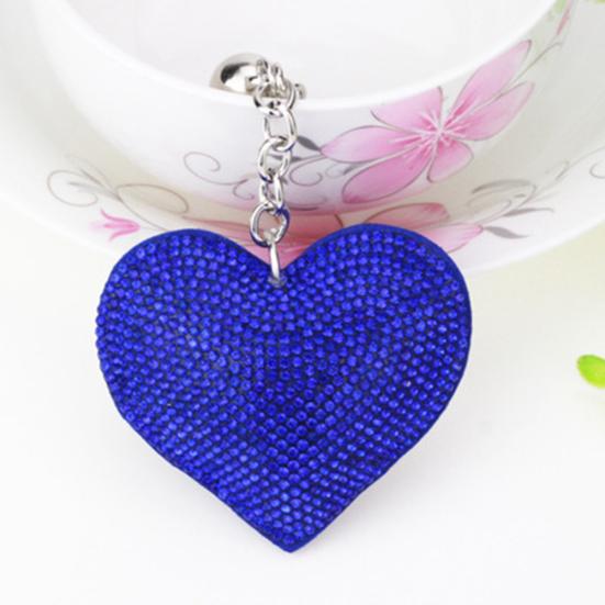 Искусственная кожа бархат сердце любовь кулон автомобильный брелок держатель сумка висит орнамент