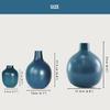 Металлическая ваза для цветов для домашнего декора, гостиной, офиса| Настольная декоративная, для фестивалей, дня рождения, опалово-синяя