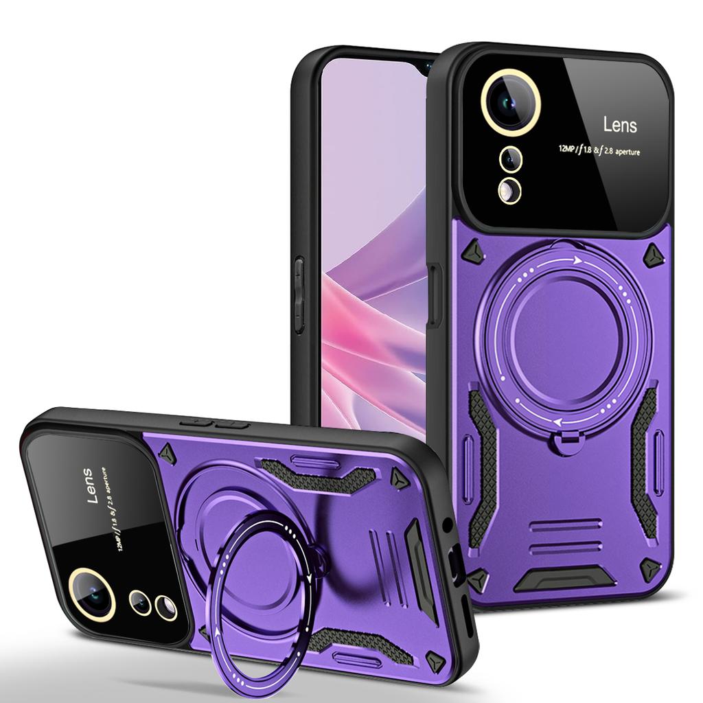 Shockproof Armor Case for VIVO V25E V29 V27E S27 S17 S16 Y36 Y16 Y22S Pro 4G 5G Magnetic Ring Stand Camera Protector Phone Cover