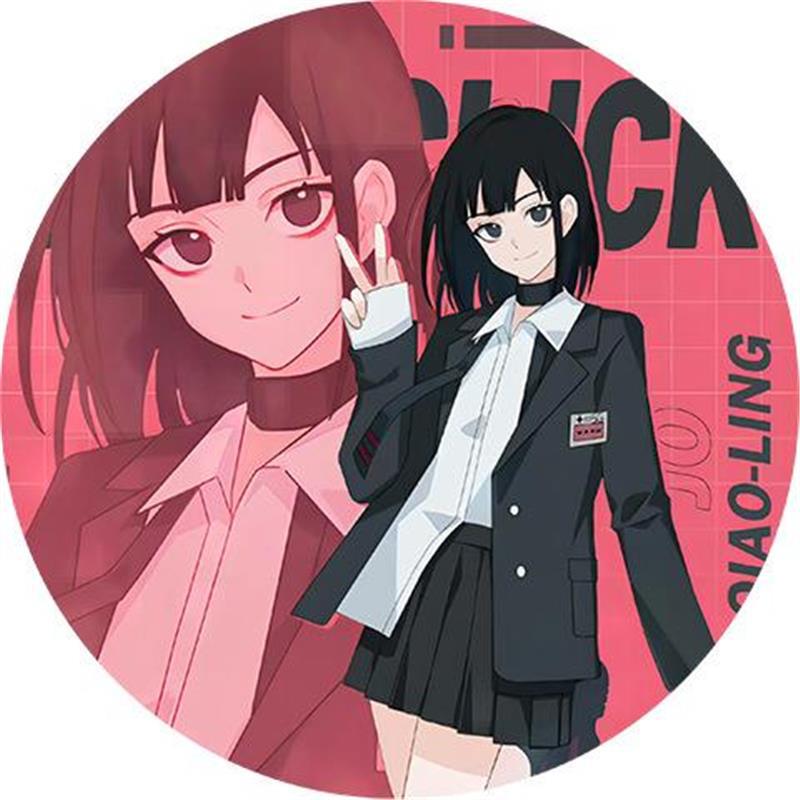 Периферия Link Click: Очень большой акриловый стенд - Изысканное настольное украшение Цяо Лин и Лу Гуан