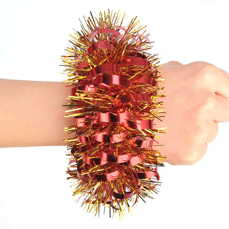 Metallic Tinsel Wrist Corsage Bracelets,Bulk Sparkly Pom Pom Wristbands for Kids Dance Recitals,Cheerleading & Party Decor