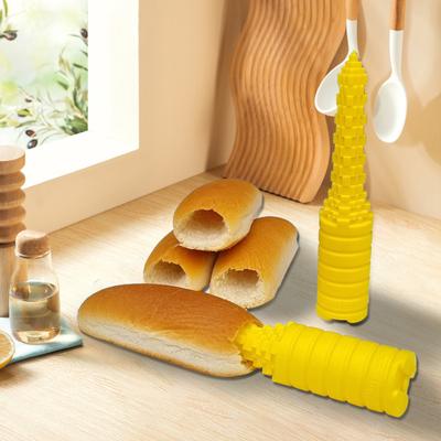 Дрель для булочек для хот-догов предотвращает утечки, приспособление для проделывания отверстий в булочках для сосисок, простая очистка, выпечка