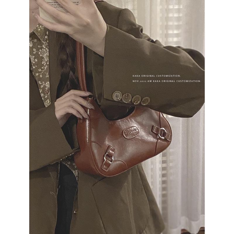 IELGY Простая сумка через подмышку в стиле ретро, универсальная сумка-мессенджер через плечо