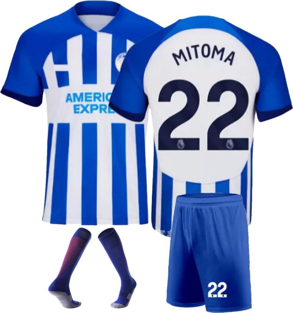 [MioKio] Реплика униформы Каору Митома Брайтон Хоум Митома Униформа Номер 22 Верх и низ Комплект из 3 предметов с носками (130) [Элемент]