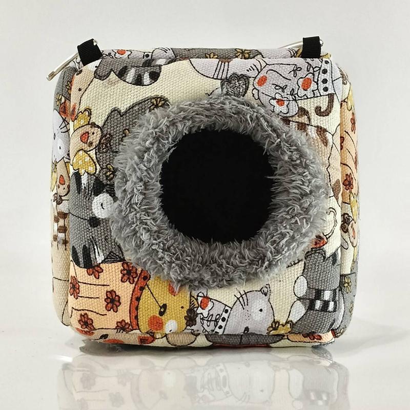 Winter Cotton Nest for Guinea Pig Tiger Bark Peony Parrots Literary Bird Pearl Bird Black Wind Squirrel Honey Bag Pet Supplies