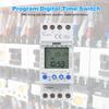 2 Channel Timer Programmable Timing Switch AHC812 230V 16A Weekly Program Digital Time Switch Din