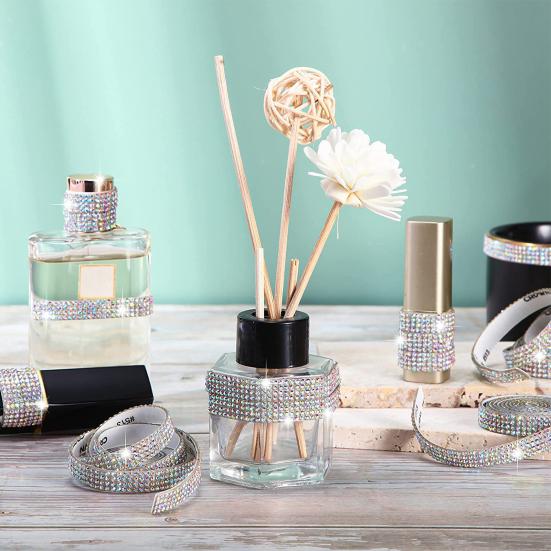 1 рулон 90 см ленты со стразами самоклеящиеся блестящие искусственные кристаллы декоративные ленты одежда