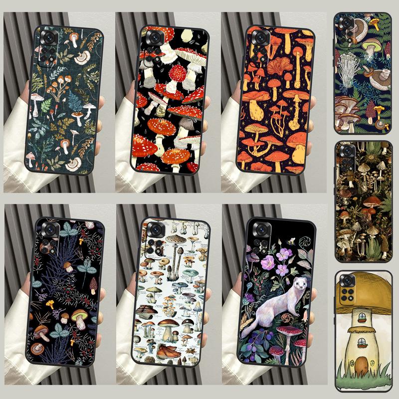Чехол "Лес грибов" для Xiaomi Redmi Note 10 Pro Note 11 8 9 12 Pro 11S 10S 8T Redmi 10C 12C 9C 9T