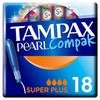 TAMPAX Tampons Pearl Compak Super Plus X18