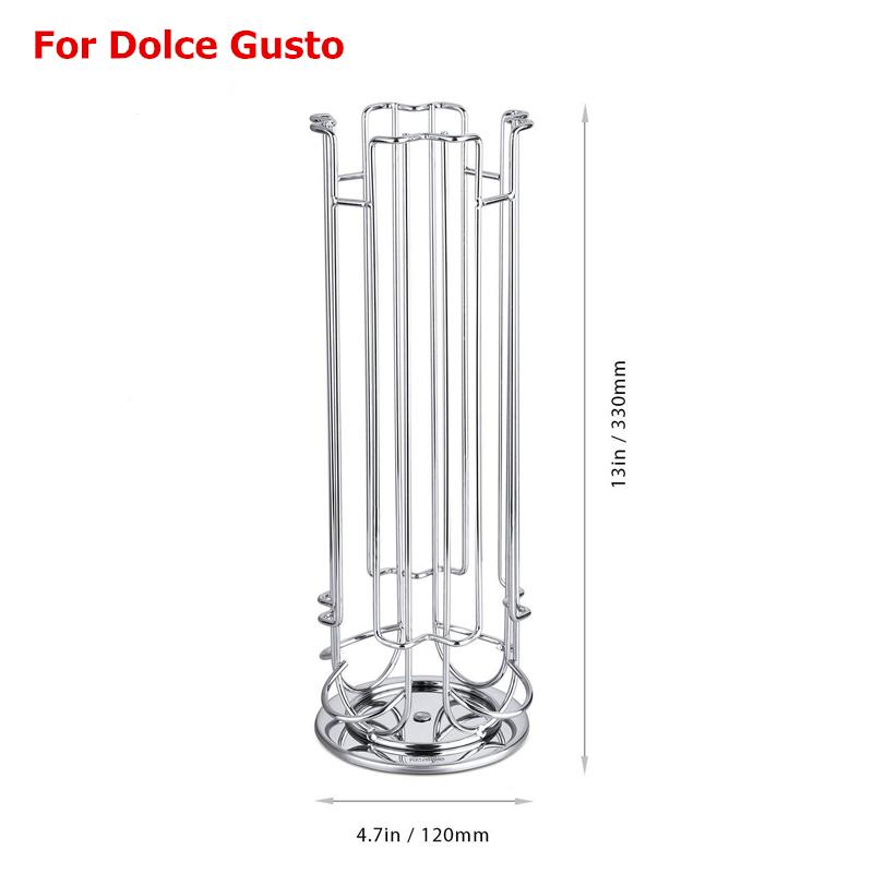 LMETJMA Вращение на 360 градусов 24 Держатель кофейных капсул Dolce Gusto Подставка для кофейных капсул Стойка для хранения кофейных капсул JT222